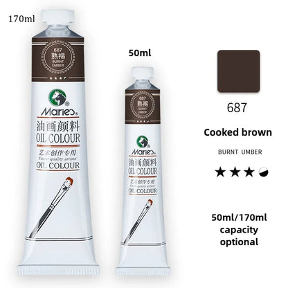 Marie's Oil Paint 170ML Oil Painting Art Creation Pigment Large Oil Paint Paint Single Commonly Used 24 Colors    Home Decor Supply | Online Retail | ShoreShopper.com