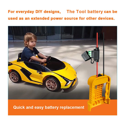 External Battery Adapter Converter for DEWALT 18V/20V/54V Battery DIY Power Tool box mod Plug accessories kit electric extension - ShoreCo.Shop