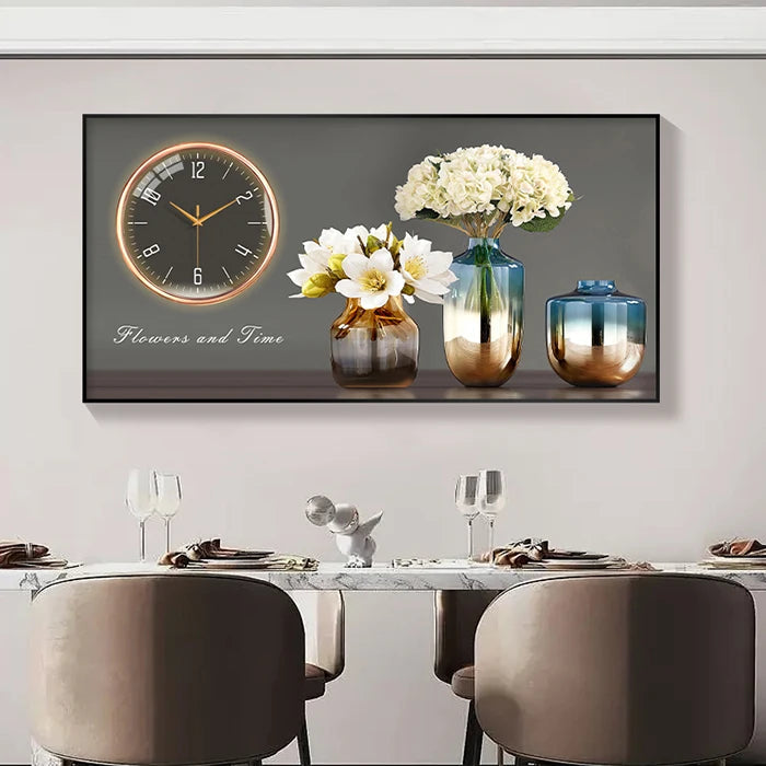Large Size Aluminum alloy framed Artwork Wall Clock, Luxurious Muted Quartz Clock for Home Decor,living Room,bed Room Décor    Home Decor Supply | Online Retail | ShoreShopper.com