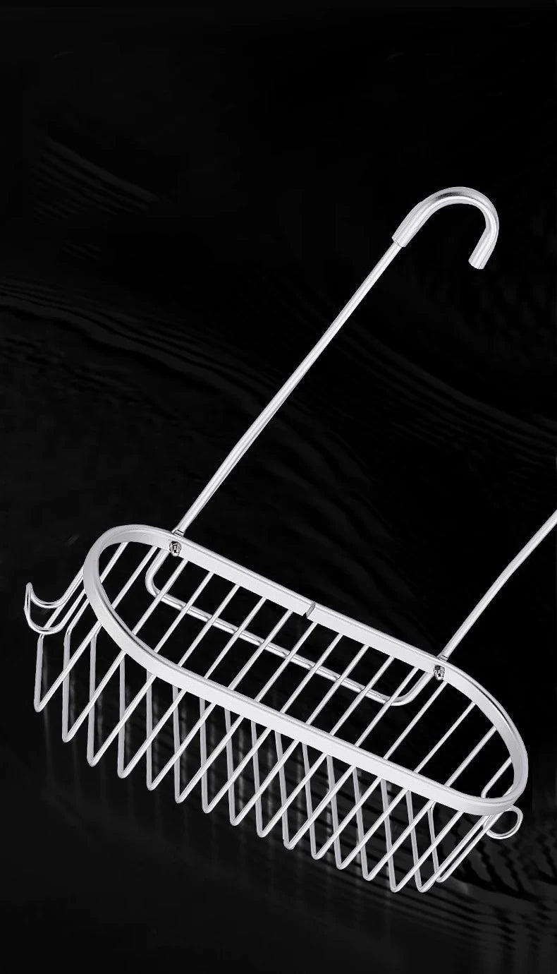 Aluminium Bathroom Shelf Without Drilling Shower Shelf Shelves Shampoo Holder Basket Storage Organizer Bathroom Accessories    Home Decor Supply | Online Retail | ShoreShopper.com