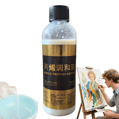 Acrylic Fluid Medium Paint Thinner Art Acrylic Paint Thinner for Teachers Artists Palette Preparation Color Blending Craft 100ml    Home Decor Supply | Online Retail | ShoreShopper.com