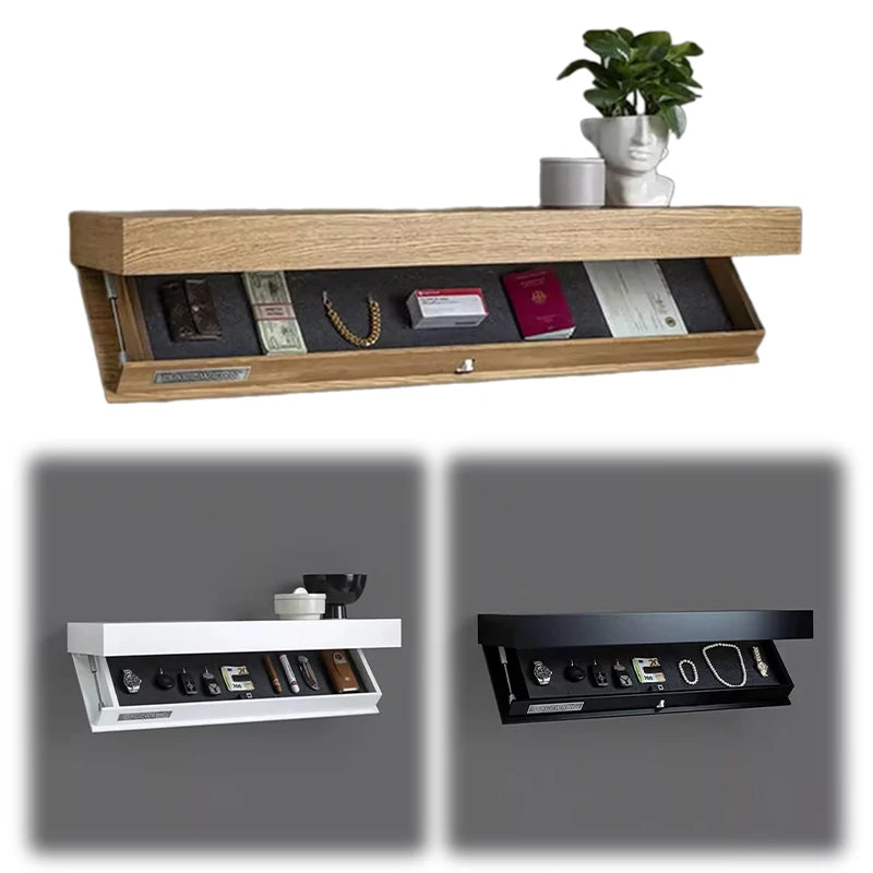 Solid Color Designer Shelf With Secret Compartment Concealed Floating Shelf Wall-Mounted Storage Solution Hidden Furniture    Home Decor Supply | Online Retail | ShoreShopper.com