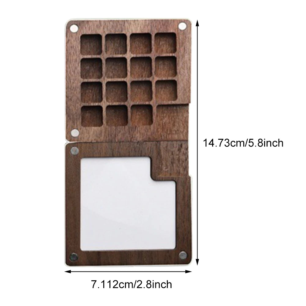 8/15 Colors Portable Travel Gouache Palette Set Mini Walnut Paint Box Artist Gouache Paint Palette Sketchbook Art Supplies    Home Decor Supply | Online Retail | ShoreShopper.com