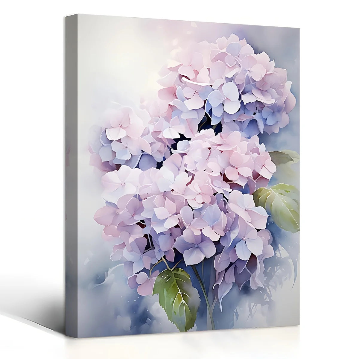 Hydrangea Floral Canvas Wall Art - Framed 11.8x15.7in Decor for Living Room, Bedroom, Kitchen, Office, Great Gift Idea    Home Decor Supply | Online Retail | ShoreShopper.com