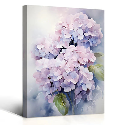 Hydrangea Floral Canvas Wall Art - Framed 11.8x15.7in Decor for Living Room, Bedroom, Kitchen, Office, Great Gift Idea    Home Decor Supply | Online Retail | ShoreShopper.com