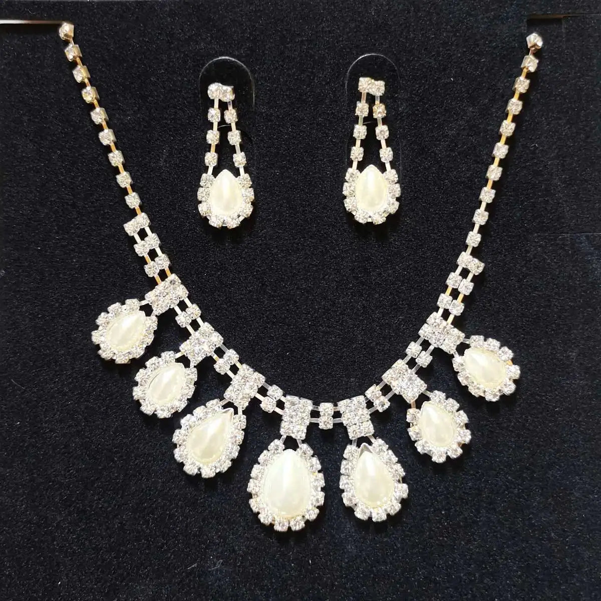 Luxurious Wedding Jewelry Sets for Bridal Bridesmaid Jewelery Drop Earring Necklace Austria Crystal Wholesale Gift    Home Decor Supply | Online Retail | ShoreShopper.com