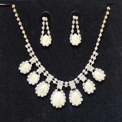 Luxurious Wedding Jewelry Sets for Bridal Bridesmaid Jewelery Drop Earring Necklace Austria Crystal Wholesale Gift    Home Decor Supply | Online Retail | ShoreShopper.com