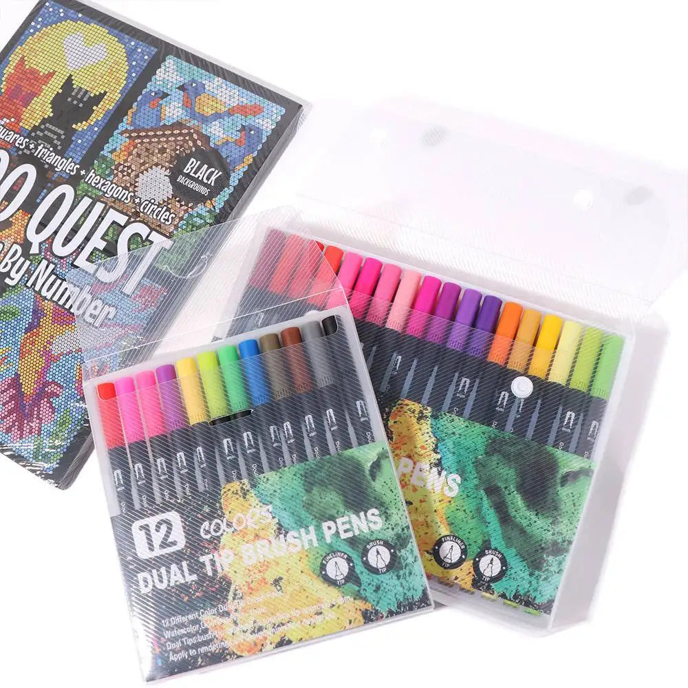 Cartoon Activity Color Painting Book Educational DIY Double-Sided Watercolor Pencil Hand Painted Quick-drying    Home Decor Supply | Online Retail | ShoreShopper.com