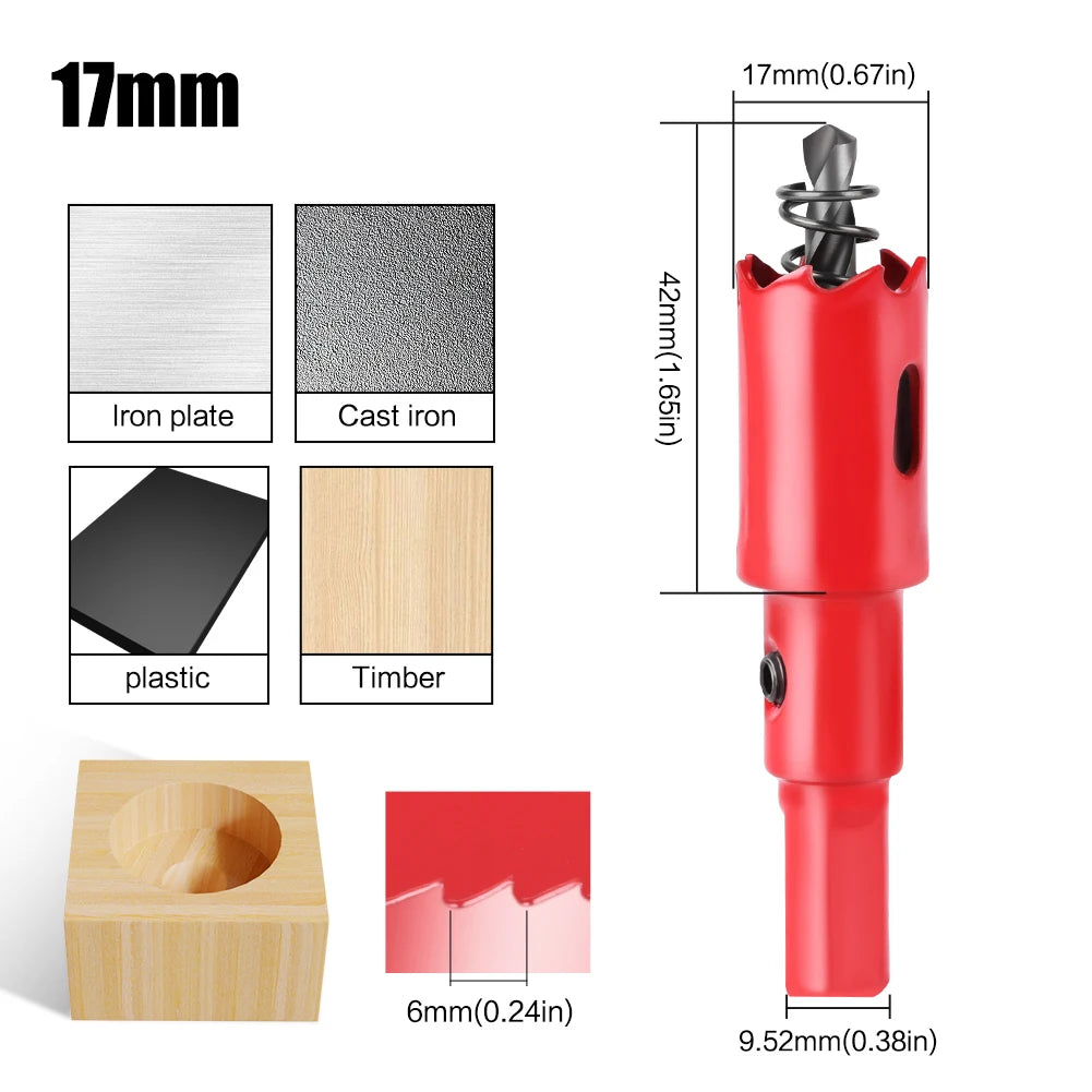 1pc 15-200mm M42 Bi-Metal Hole Saw HSS Drill Bit for Metal Iron Aluminum Stainless Plastic DIY Wood Cutter Tools    Home Decor Supply | Online Retail | ShoreShopper.com