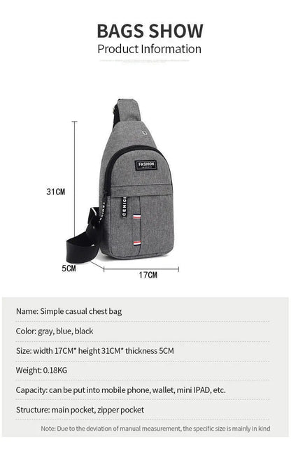 Men's Waterproof Large Capacity Fanny Pack, Adjustable Strap For Outdoor Activities, Travel Running, Hiking, And Cycling    Home Decor Supply | Online Retail | ShoreShopper.com