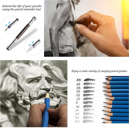 Art Painting Set 83pcs Art Sketching Set Color Lead Pencil High Quality Set Art Professional School Drawing Supplies    Home Decor Supply | Online Retail | ShoreShopper.com
