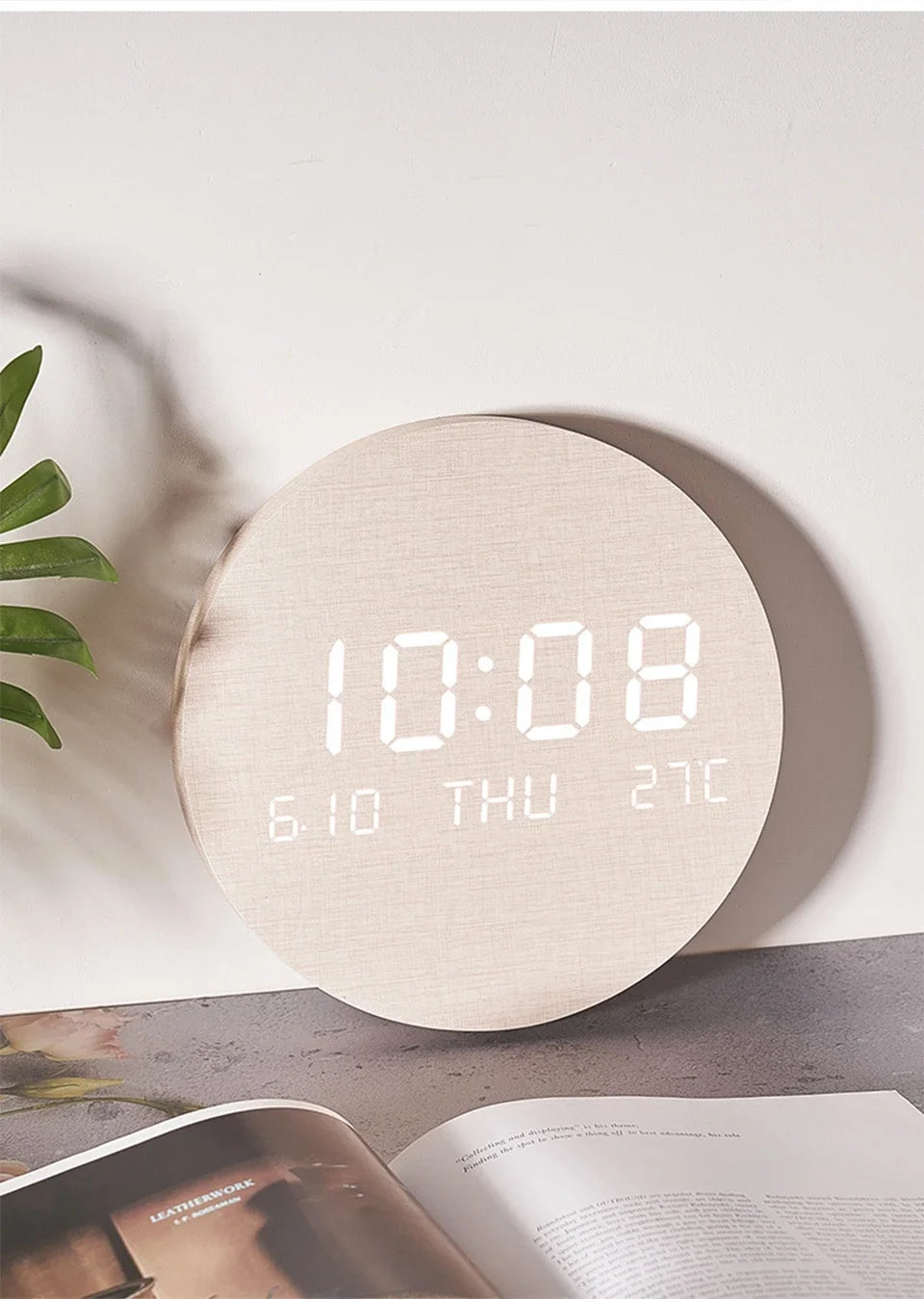 LED Digital Wall Clock Temperature Date Time Multi-function Display Living Room Home Bedroom Silent Clock Fashion Wall Clock    Home Decor Supply | Online Retail | ShoreShopper.com