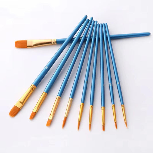 BOMEIJIA 10Pcs/Set Nylon Hair Paint Brush painting by numbers Tool brushes Watercolor Gouache Paint Brushes Drawing Art Supplies    Home Decor Supply | Online Retail | ShoreShopper.com