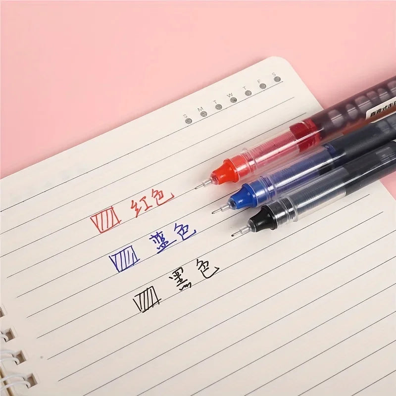 10Pcs/set High Quality Needle Type Gel Pens Straight Liquid Ballpoint Pen Kawaii Stationery School Office Supplies Writing    Home Decor Supply | Online Retail | ShoreShopper.com