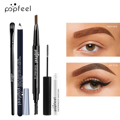 POPFEEL Eye Makeup Set, Eyeshadow Palette, Eyeliner, Mascara, Eyebrow Pencil, Makeup Tool Set Box, Gifts For Women - ShoreCo.Shop