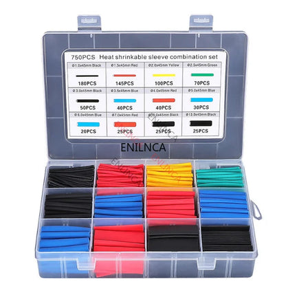 127-750pcs Heat-shrink Tubing Thermoresistant Tube Heat Shrink Wrapping Kit Electrical Connection Wire Cable Insulation Sleeving    Home Decor Supply | Online Retail | ShoreShopper.com