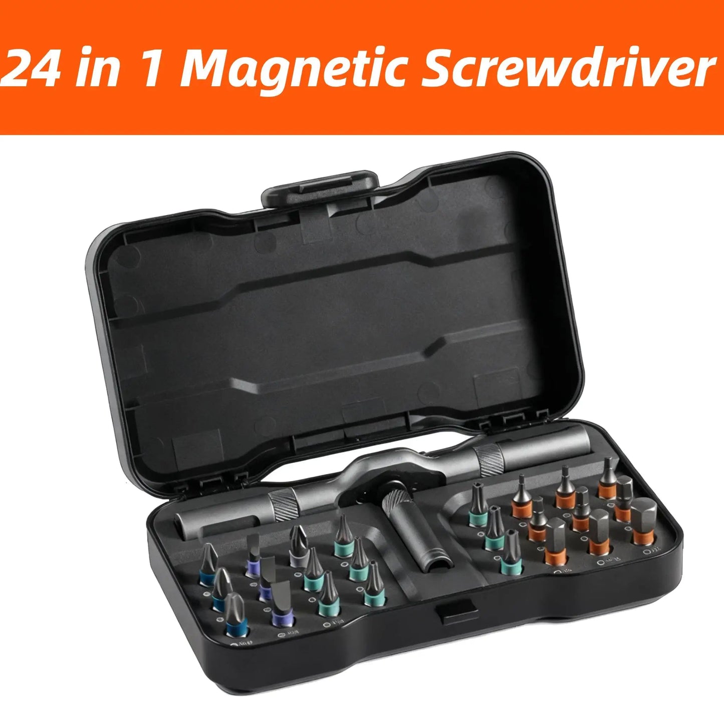 24 in 1 Magnetic Screwdriver Set DIY Multifunction Ratchet Screwdriver Multi Bits Mini Repair Tool Kit for Furniture Computer    Home Decor Supply | Online Retail | ShoreShopper.com