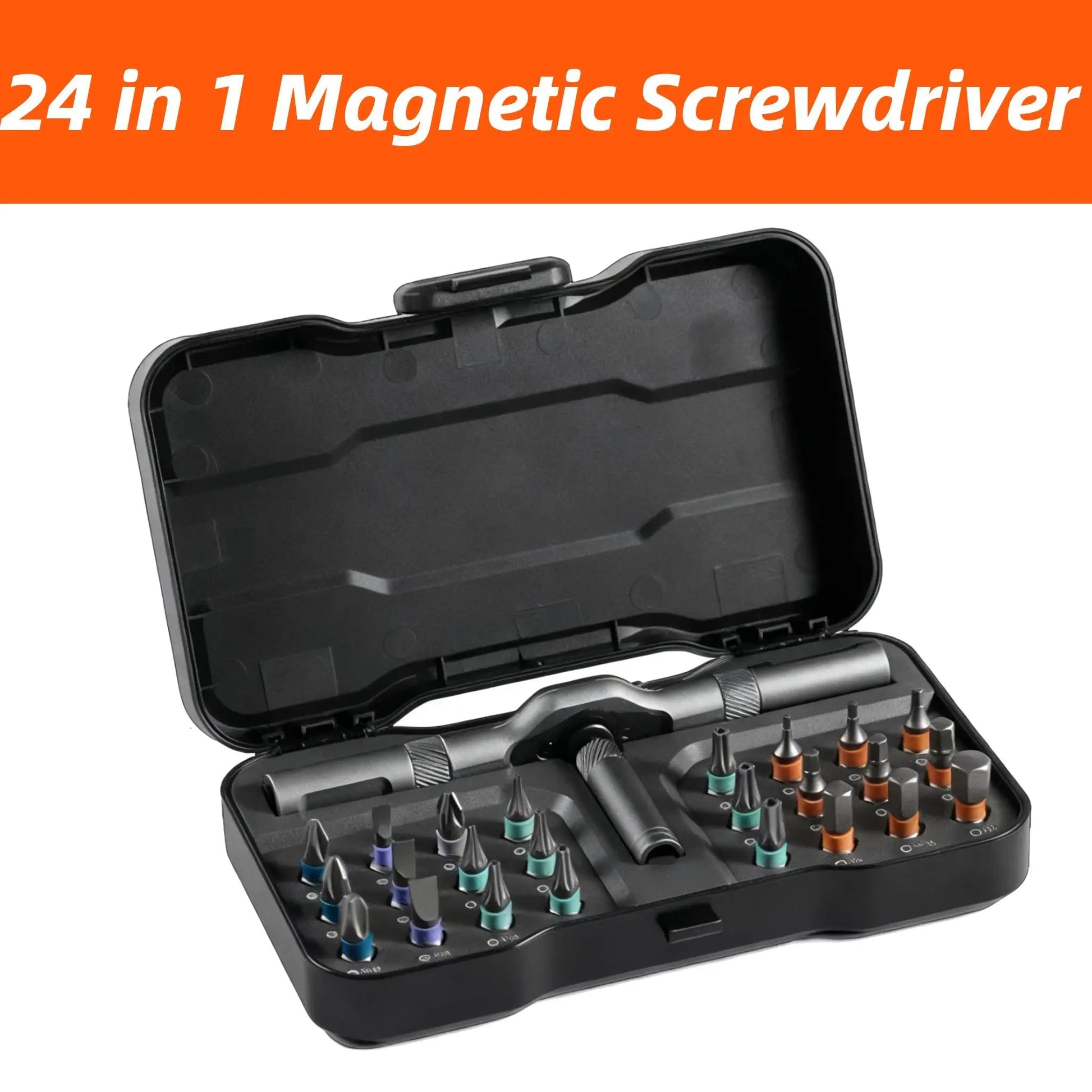 24 in 1 Magnetic Screwdriver Set DIY Multifunction Ratchet Screwdriver Multi Bits Mini Repair Tool Kit for Furniture Computer    Home Decor Supply | Online Retail | ShoreShopper.com