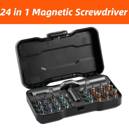 24 in 1 Magnetic Screwdriver Set DIY Multifunction Ratchet Screwdriver Multi Bits Mini Repair Tool Kit for Furniture Computer    Home Decor Supply | Online Retail | ShoreShopper.com