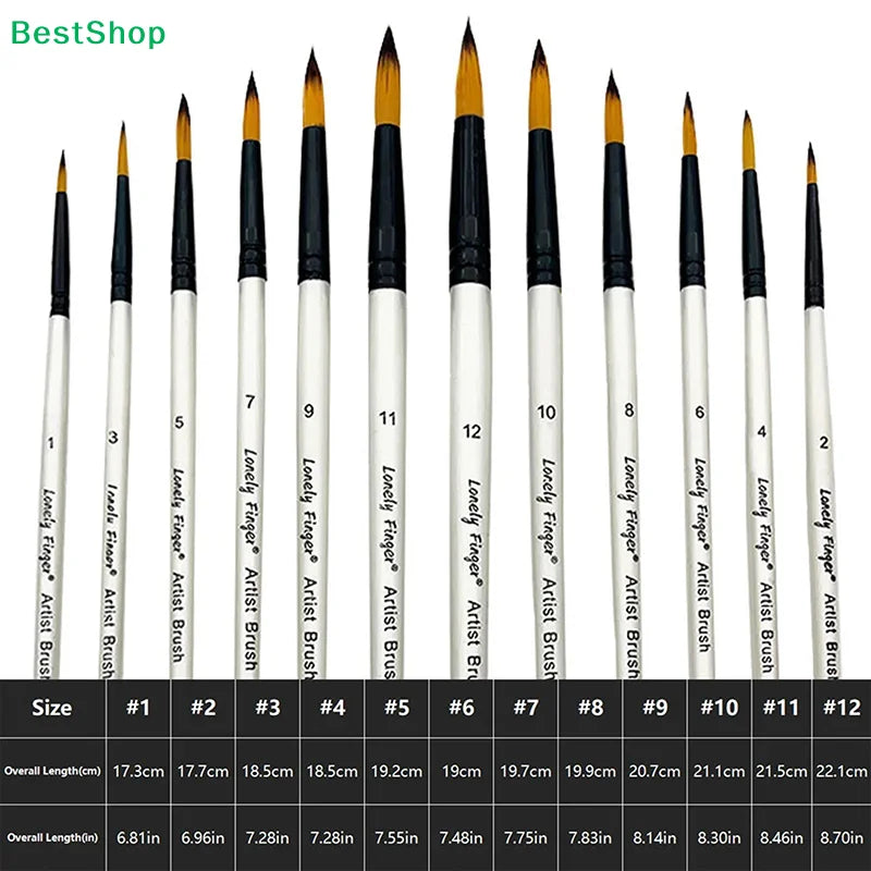 ♥24 Pcs Pearl White Art Paintbrush Set – Nylon Brushes for Oil, Acrylic & Watercolor Painting    Home Decor Supply | Online Retail | ShoreShopper.com
