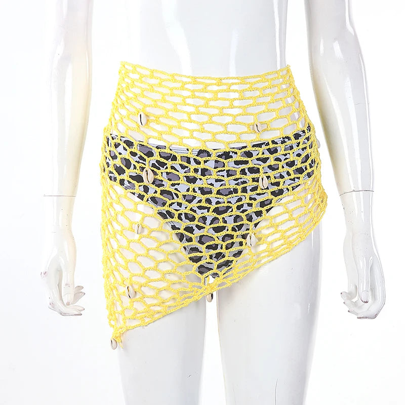 Women Beach Weave Hand Crochet Wrap Shawls Sexy Bikini Cover Up Sunscreen Nets Skirt Mesh Tunic Pareo Beachwear hot    Your Coastal Marketplace | Shoreshopper.com