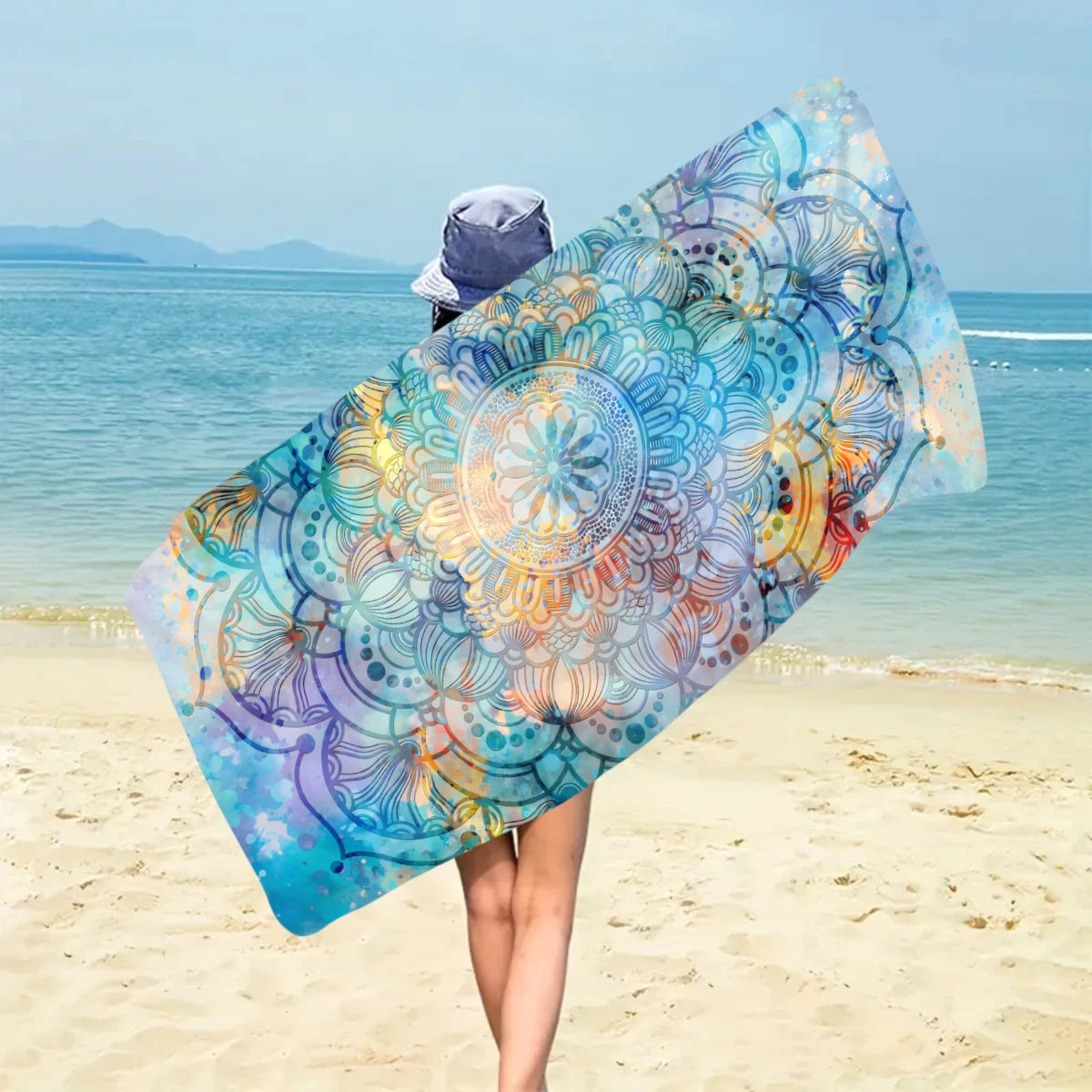 1pc Bohemian beach towel, ultra-fine fiber quick drying beach towel, multifunctional beach towel for beach swimming and vacation    Your Coastal Marketplace | Shoreshopper.com