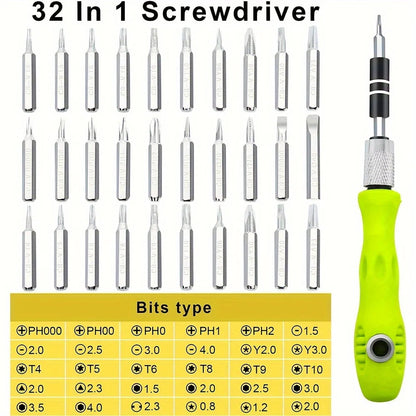 Screwdriver Set 33 in 1 Phillips Torx Hexagonal Precision Screw Driver Bit Manual Repair Tool for iPhone PC Camera Watch Glasses    Home Decor Supply | Online Retail | ShoreShopper.com
