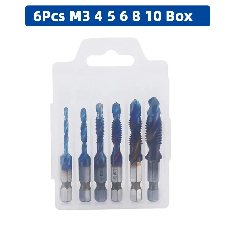 LiYu Shank Titanium Plated HSS Screw Thread Metric Tap Drill Bits Screw Machine Compound Tap M3 M4 M5 M6 M8 M10 Hand Tools    Home Decor Supply | Online Retail | ShoreShopper.com
