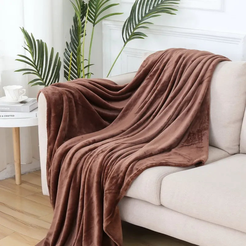 Fluffy Coral Velvet Blanket Flannel Plush Comfortable Thickened and Warm Soft Sofa Throw Blanket for Air-Conditioned Room Luxury    Your Coastal Marketplace | Shoreshopper.com