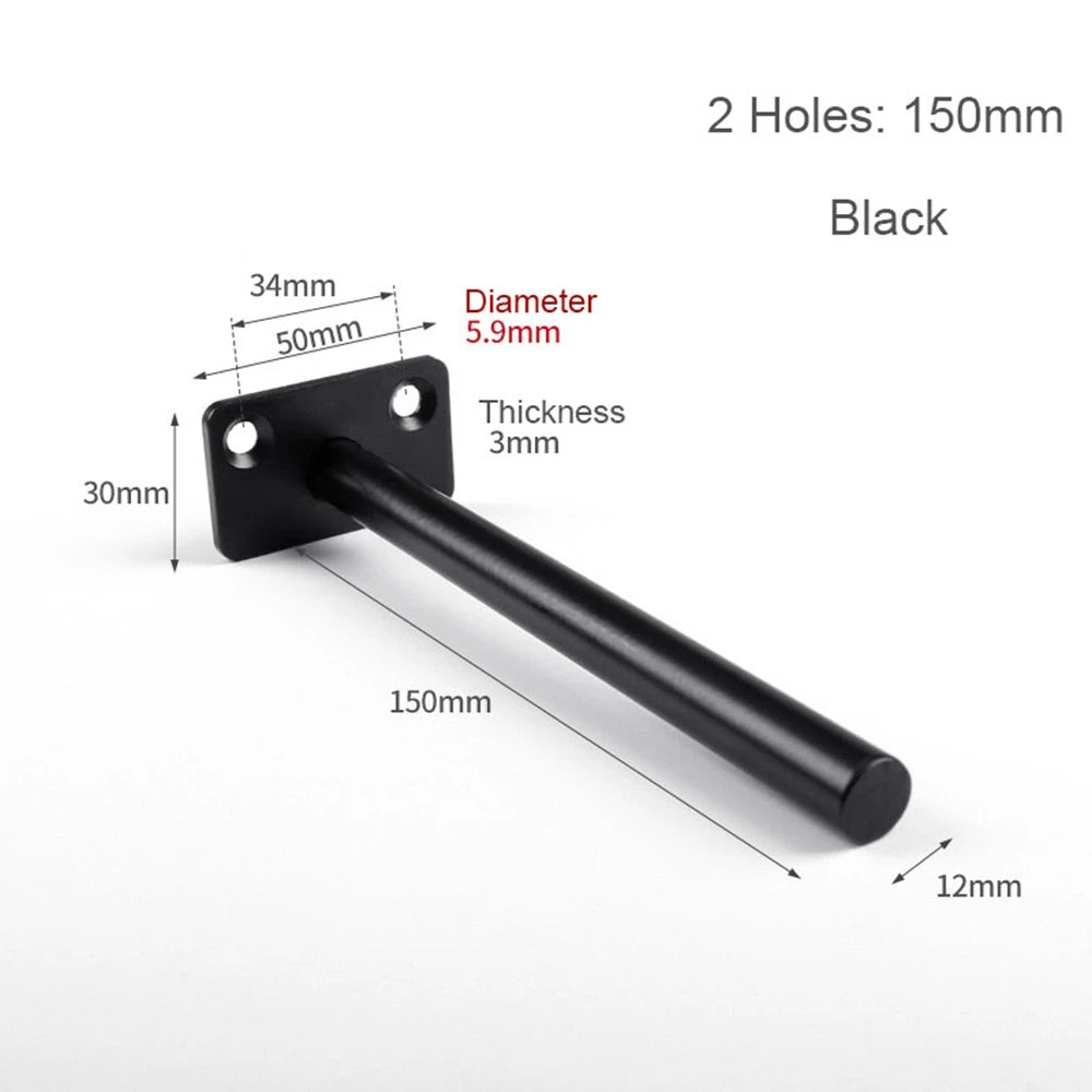 T Shape Concealed Shelf Brackets Floating  Wall Shelf Supports Screw Mounting Plate Multi sizes Metal Brackets    Home Decor Supply | Online Retail | ShoreShopper.com