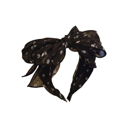 Headwear Three-layer Bow Headband ABS Creative Bownot Wide Hair Hoop Rose Contrasting Colors Floral Printed Hairband Wash Face    Your Coastal Marketplace | Shoreshopper.com