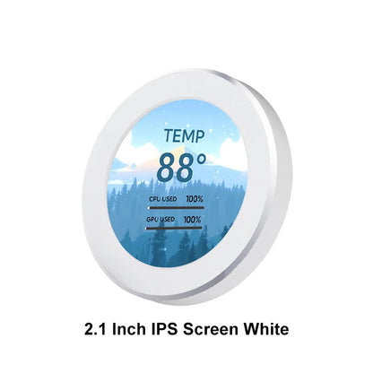 2.1 2.8 Inch IPS Secondary Screen 480x480 USB Water-Cooled Round LCD CPU GPU RAM HDD Monitoring NO AIDA64 MINI PC Gamer Display - ShoreCo.Shop