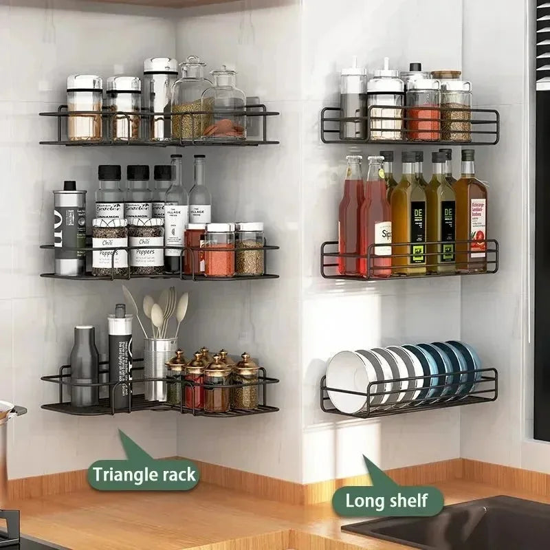Toilet Storage Rack Bathroom Shelf No-Drill Corner Shelf Shower Wall Mounted Shelf Bracket Bathroom Accessory Organizer Shampoo    Home Decor Supply | Online Retail | ShoreShopper.com