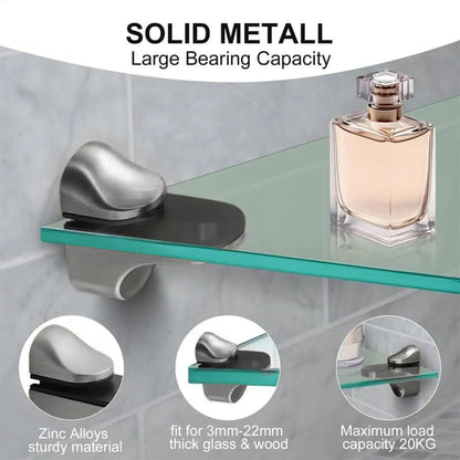 Shelf Brackets Adjustable Shower Glass Shelf Brackets Holder Parts Holder Support Clip Hardware for Wood Acrylic Cabinet Bar    Home Decor Supply | Online Retail | ShoreShopper.com