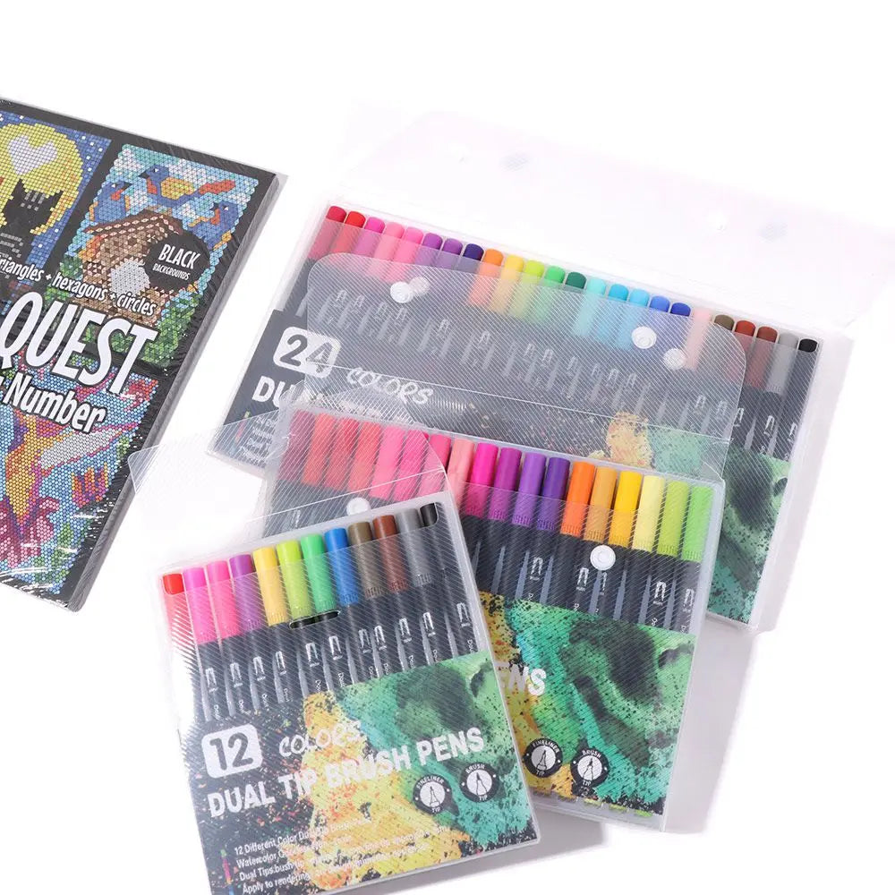 Cartoon Activity Color Painting Book Educational DIY Double-Sided Watercolor Pencil Hand Painted Quick-drying    Home Decor Supply | Online Retail | ShoreShopper.com