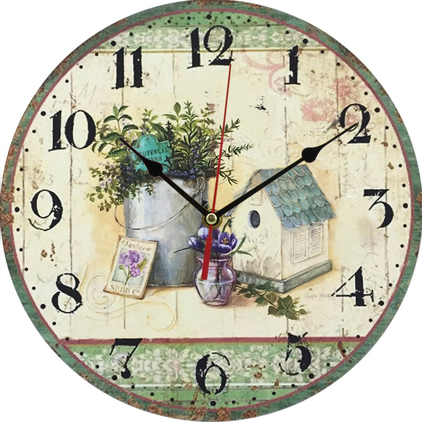 Creative wooden wall clock 30cm MDF density board silent quartz clock    Home Decor Supply | Online Retail | ShoreShopper.com