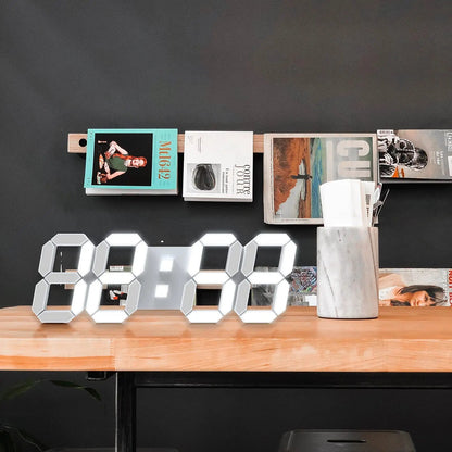 3D LED Digital Clock 12/24H Time Display Colorful Clock for Office/Living Room/Meeting Room/Kitchen    Home Decor Supply | Online Retail | ShoreShopper.com