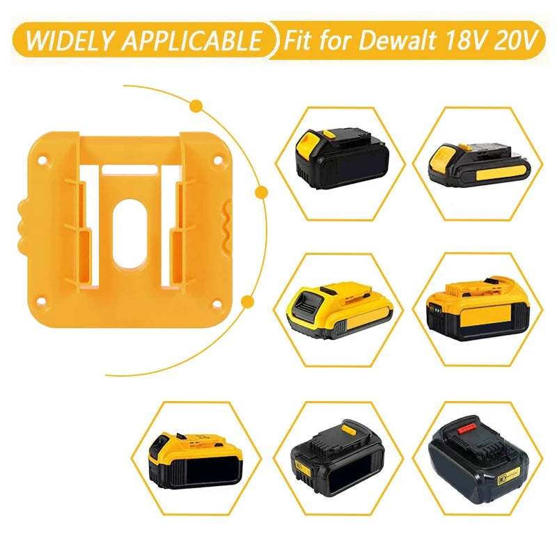 5/10PCS Battery Holder Stand for Dewalt 18V 20V Li-ion Battery,Wall Mount Battery Dock Storage Rack for Dewalt DCB182 DCB203 - ShoreCo.Shop