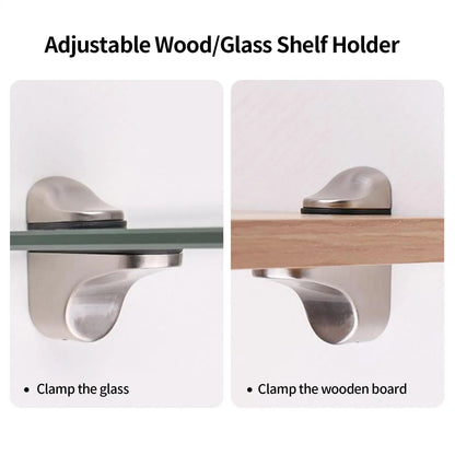 Shelf Brackets Adjustable Shower Glass Shelf Brackets Holder Parts Holder Support Clip Hardware for Wood Acrylic Cabinet Bar    Home Decor Supply | Online Retail | ShoreShopper.com