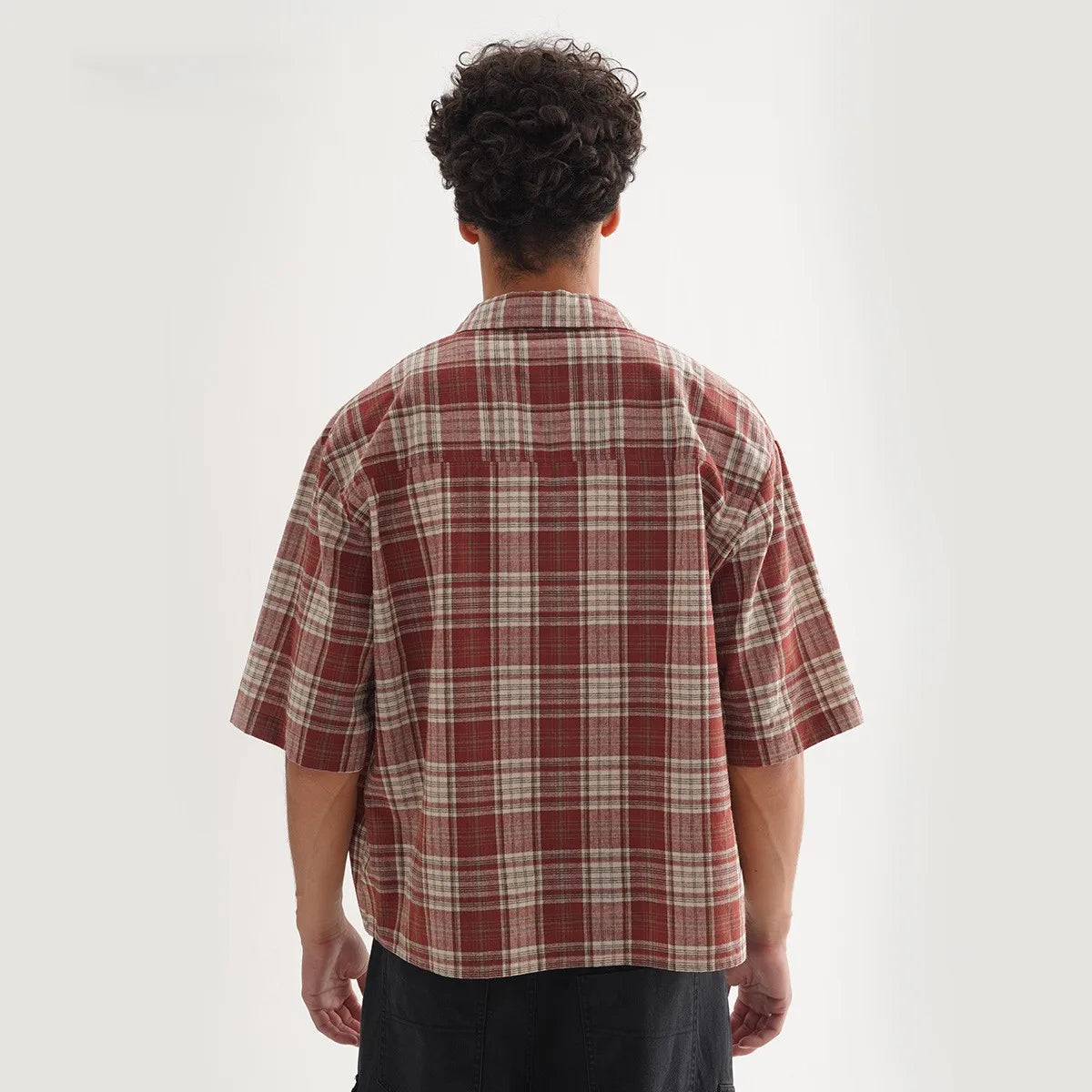 ‌Plaid Short Sleeve Shirt for Men‌ Casual Button Down,Lightweight Breathable Fabric,Trendy Streetwear,Summer Open Front Top    Home Decor Supply | Online Retail | ShoreShopper.com
