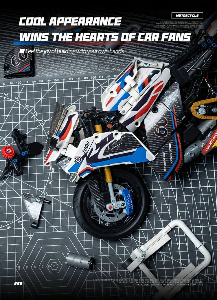 1:8 Motorcycle Building Blocks Set Super Motorbike Model Kit Technical Racing Kids Assembled Toys Gifts For Boys And Girls    Home Decor Supply | Online Retail | ShoreShopper.com