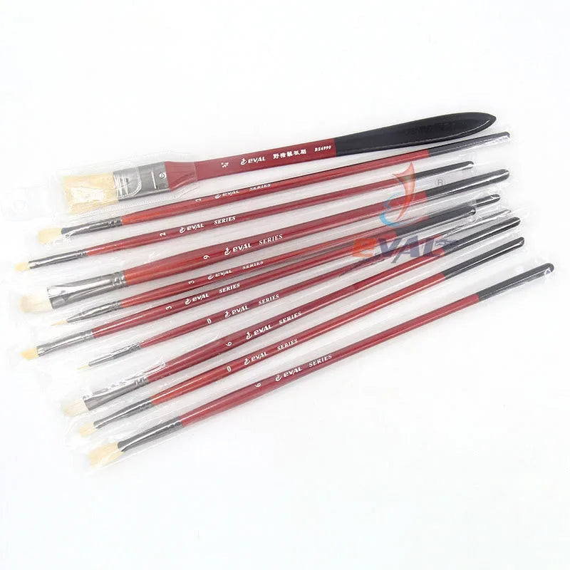 10 multi-functional artist paint brushes Bristle, wool, nylon hair Birch short rod acrylic oil painting gouache pens paint brush    Home Decor Supply | Online Retail | ShoreShopper.com