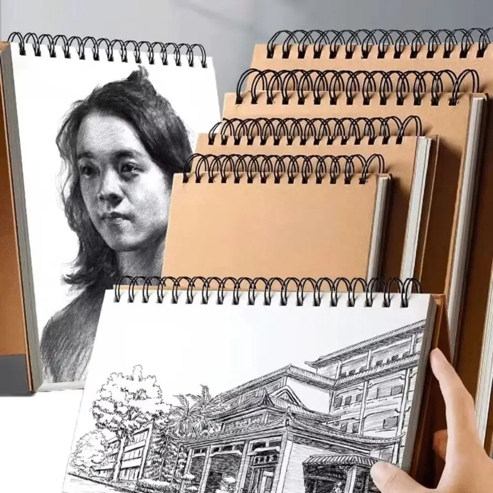 High Quality Kraft Paper Art Sketchbook A4/8K/16K/32K/A3 Flip-up Drawing Notepad 30Sheets/60Pages Spiral Notebook Art Supplies    Home Decor Supply | Online Retail | ShoreShopper.com