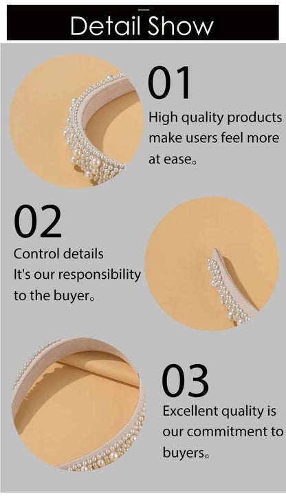 Headband For Women Wedding Bridal Hair Accessories Handmade Wide Hair Hoop Girls Headwear Wedding 2023 Jewelry White Pearl    Your Coastal Marketplace | Shoreshopper.com