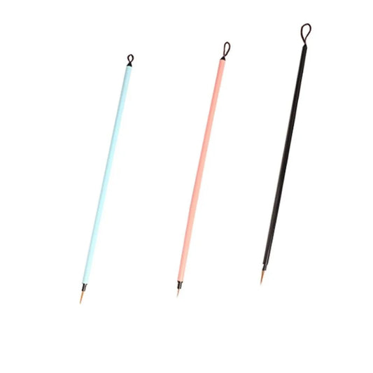 3pcs Art Supplies Pointed Tip Detail Paint Brush Soft Hair Slim Hook Line Brush Steels Handle Drawing Brush Oil Drawing    Home Decor Supply | Online Retail | ShoreShopper.com