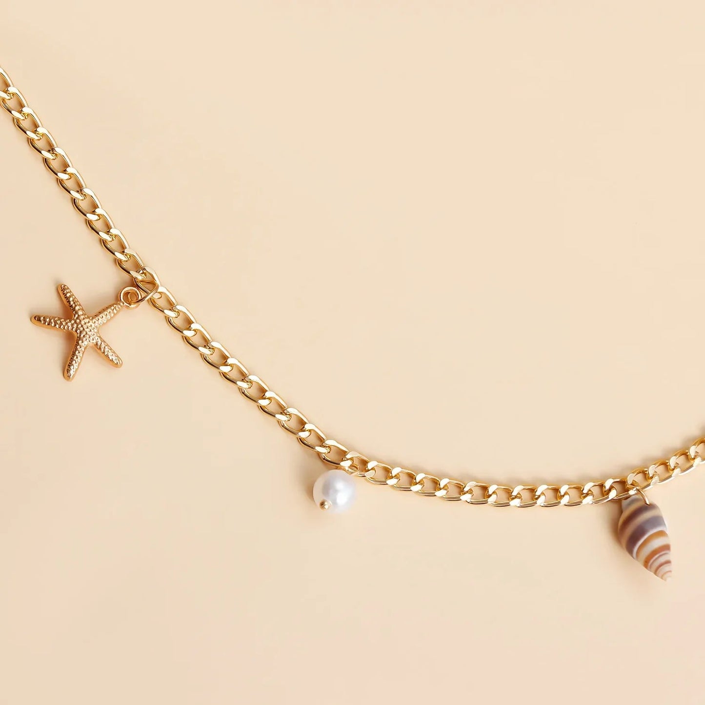 Bohemian Summer Beach Shell Waist Link Imitation Pearl Sea Star Conch Pendant Body Chain for Women Fashion Jewelry Accessories    Your Coastal Marketplace | Shoreshopper.com