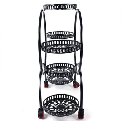 Metal Plant Stands 6 Pots Plants Flower Stand for Patio Garden Living Room Corner Balcony Bedroom Black / White    Home Decor Supply | Online Retail | ShoreShopper.com