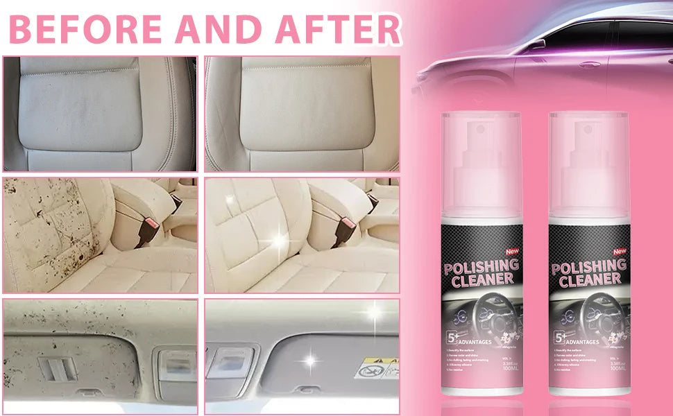 Car Interior Cleaner, Vehicle Interior Polish, 100ml Car Interior Cleaner, Interior Detailer Spray, Total Car Interior Cleaner    Home Decor Supply | Online Retail | ShoreShopper.com