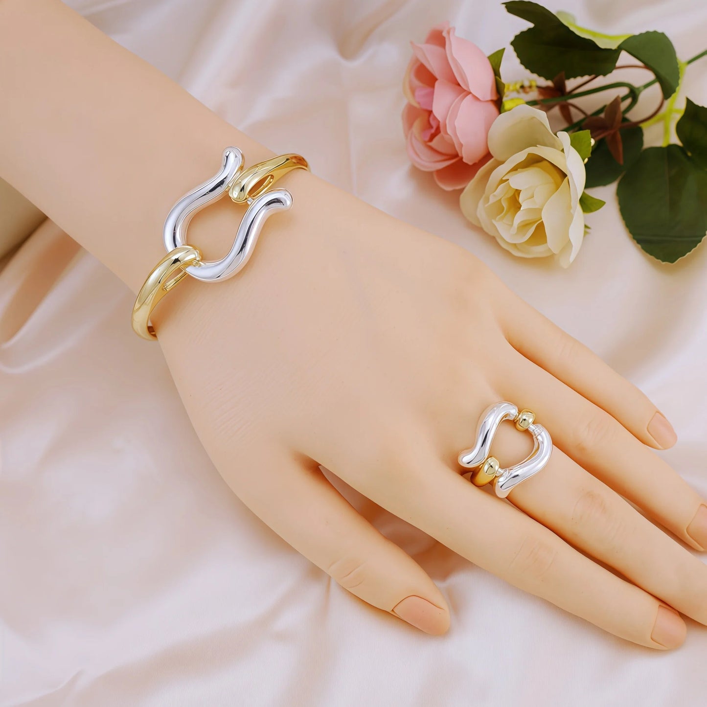 Fashion Jewelry Sets For Women Gold Color Choker Necklace Earrings Bracelets Ring Wedding Set Party Accessories    Home Decor Supply | Online Retail | ShoreShopper.com