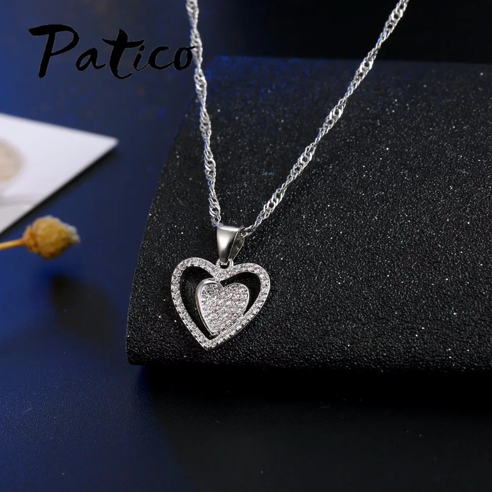 Wedding Jewelry Sets For Brides Fine Silver Drop Crystal Earrings Necklace Wedding Jewelry Genuine 925 Sterling Silver    Home Decor Supply | Online Retail | ShoreShopper.com